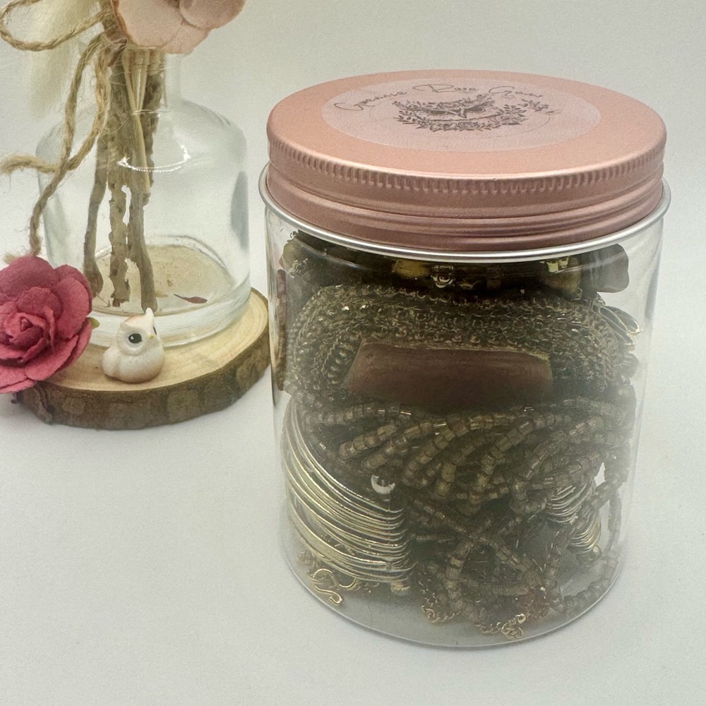 Honey Glow Curated Vintage Jewelry Jar Wearable Surprise Collection